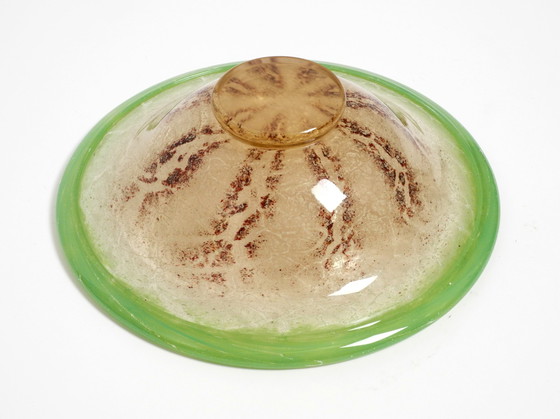 Image 1 of Tre belle ciotole in vetro colorato degli anni '30 di Karl Wiedmann per WMF Ikora | ø30, ø27,5 e ø24