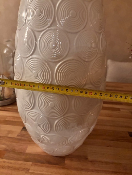 Image 1 of Seltene Op-Art-Bodenvase aus Westdeutschland