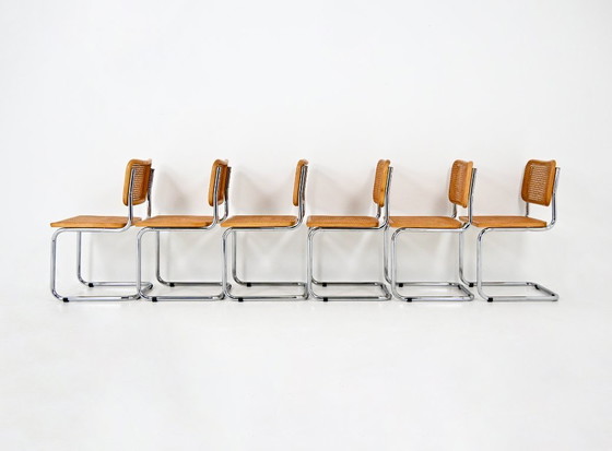 Image 1 of Dining Chairs Style B32 By Marcel Breuer, set of 6