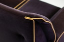 AFRA & TOBIA SCARPA LAURIANA SOFA, VELVET, ITALY, 1978