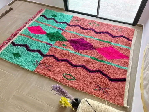 Colored Berber carpet 250cmx150cm