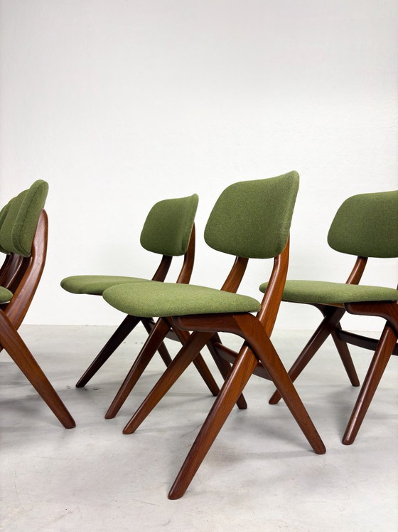 Set di sedie da pranzo 'Scissor' di Louis van Teeffelen – Legno (photo 5 of 20)