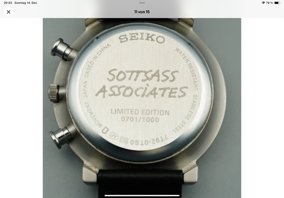 Image 1 of Armbanduhr unisex SEIKO by ETTORE SOTTSASS Neuzustand mit Box