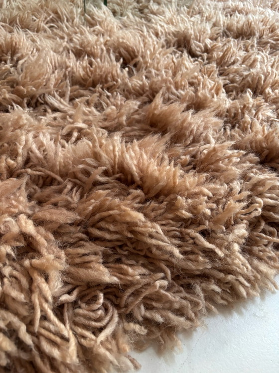 HKLiving Fluffy pink vloerkleed 200x300, Vloerkleden en tapijten, Textiel, Wol, Bruin (foto 3 van 5)