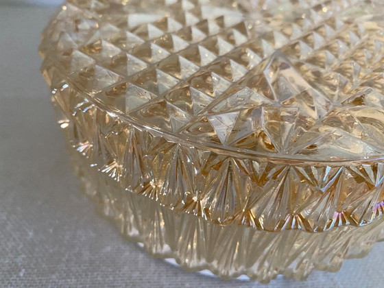 Plafoniera Vintage Geometrica in Vetro Pressato, Anni '70 – Plafoniere (photo 12 of 15)