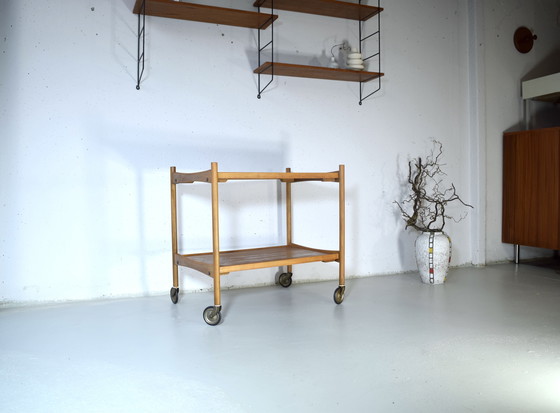 Image 1 of Danish 1960s serving trolley side table vintage table side table