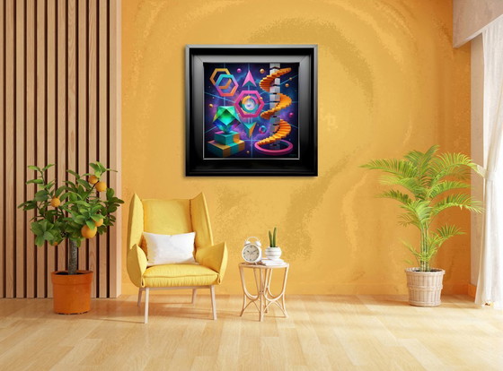 Image 1 of MikoArt-Liquid Gloss®-08/Series-120x120cm-0207