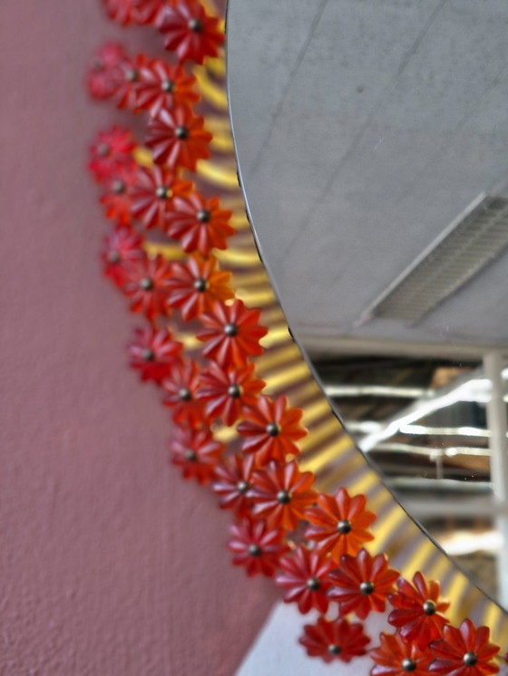 Image 1 of Miroir fleuri au design vintage Emil Stejnar années 60