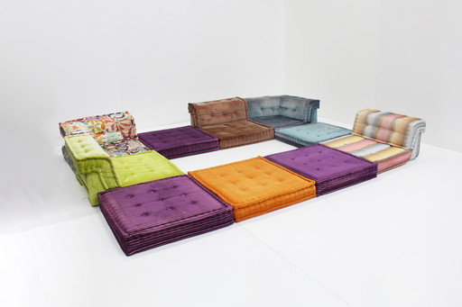 Roche Bobois Mah Jong Sofa Missoni Design By Hans Hopfer , Set Of 15