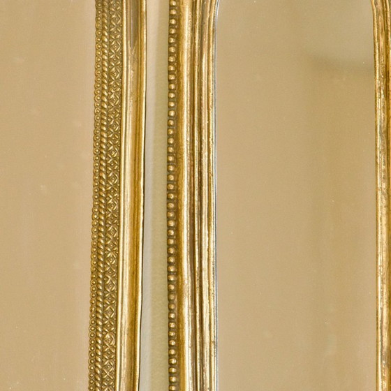 Image 1 of Exceptionnel triptyque de miroirs baroques du XIXe siècle en bois doré