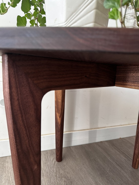 Image 1 of Scandinavian Design Walnut Side Table