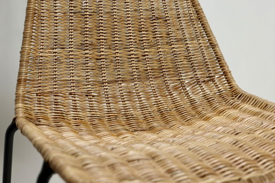 Vintage Basket Chair Gian Franco Legler, 1960s – Dining chairs, Iron, Wicker (photo 9 of 17)