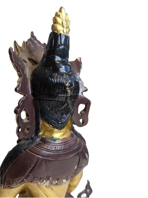 Tara Statue – Vergoldete Bronzefarbene Moderne Dekorative Bildhauerei (photo 13 of 13)