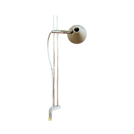 Image 1 of Graue Schreibtischlampe, entworfen von J. Hurka, Lidokov, Tschechoslowakei, 1960er Jahre