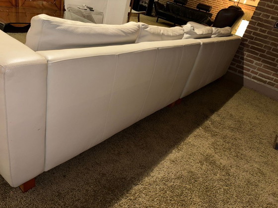 Image 1 of Machalke Sofa – Weißes Ledersofa, 4-Sitzer