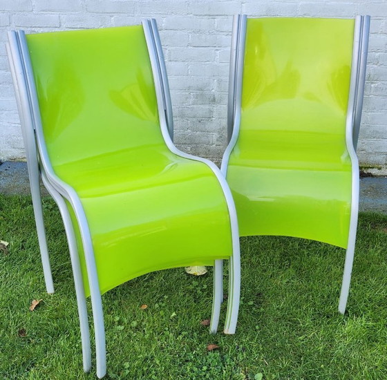 Image 1 of Raro set di sedie Kartell "Fantastic Plastic Elastic" - Ron Arad