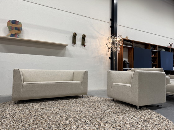 Image 1 of Gelderland 4800 Sitzgruppe 2,5, 2 Sitze & Sessel Zero Stoff