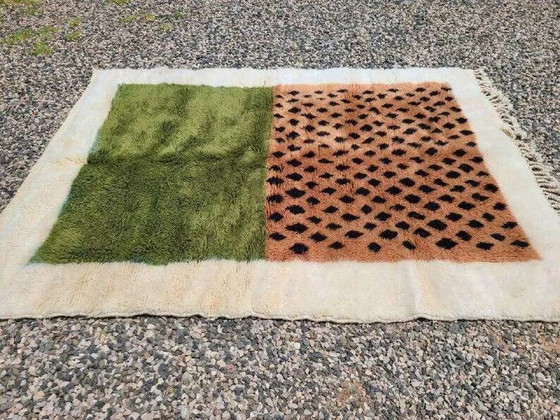 Tappeto Mrirt marocchino verde oliva e terracotta 360x240 cm – motivo grafico – Tappeti, Lana, Cotone (photo 6 of 9)