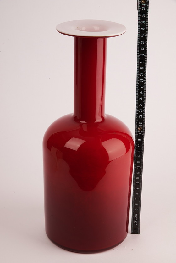 Image 1 of Gulvase rouge, Design Otto Brauer Pour Holmegaard