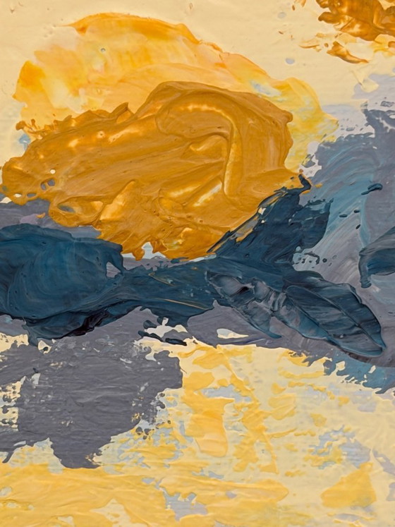Image 1 of Impressionistic panoramic landscape from France – Pays de la Loire – 100 x 30 cm