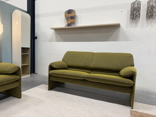 Leolux Bora Beta 2,5-Sitzer-Sofa, Beams-Bezug, grüner Stoff – 2 zitsbanken, Other