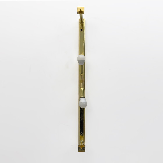 Image 1 of Coppia di applique moderne in vetro di Murano ambrato e ottone