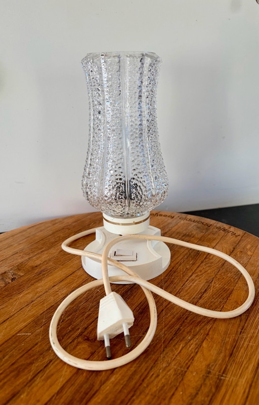Lampada da tavolo Mid-Century Modern Ice Glass (Stile Orion / Neuhaus)