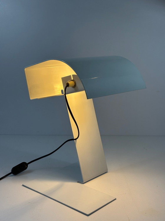 Table Lamp Blitz Trabucco Vecchi Volpi for Stilnovo 1972 Lacquered Aluminum, Metal, White (photo 3 of 15)