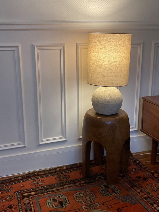 Image 1 of Handcrafted ceramic table lamp – France – circa 1950