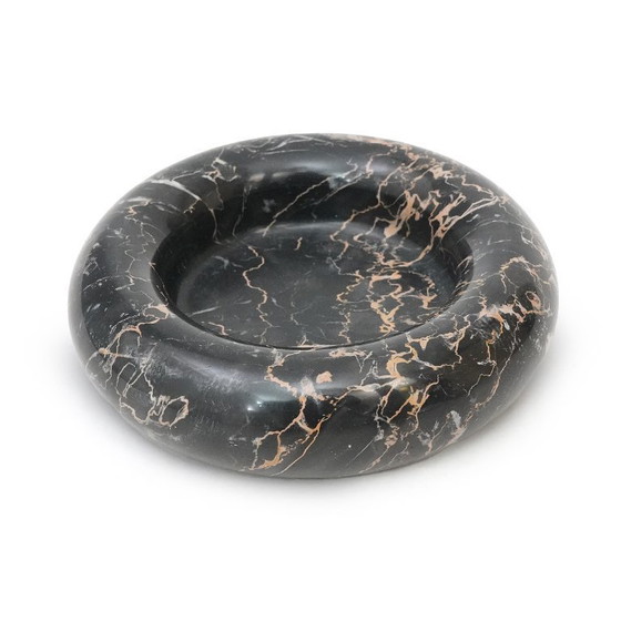 Image 1 of Bol en marbre noir Portoro, années 1970