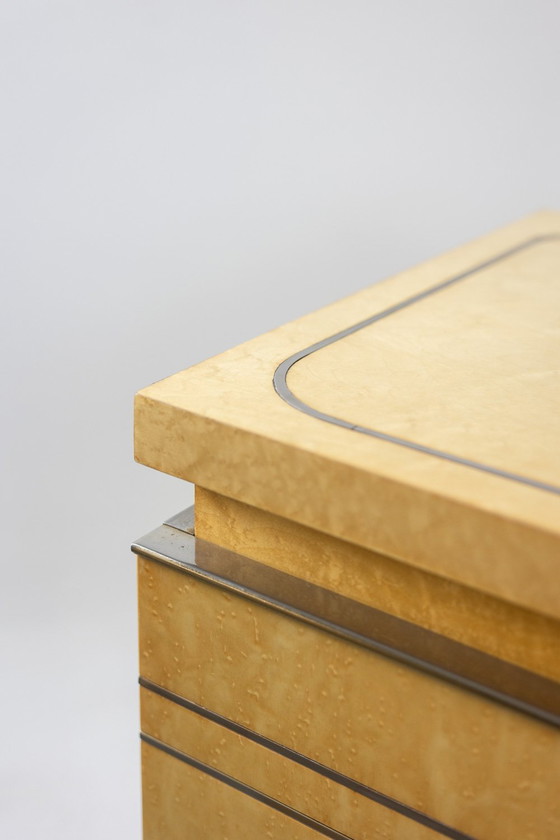 Image 1 of Aparador de madera de abedul de cuatro puertas, década de 1970