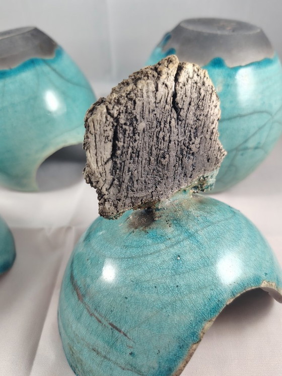 2 vasi Raku firmati Lecomte di Bernard Lecomte Menton – Oggetti decorativi, Ceramica (photo 7 of 8)