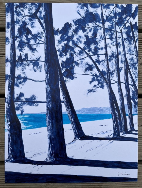 Image 1 of Ink on white fabriano paper.  Format 40x30cm.