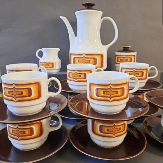 Image 1 of Design HANS THÉO BAUMANN Service 12 people.