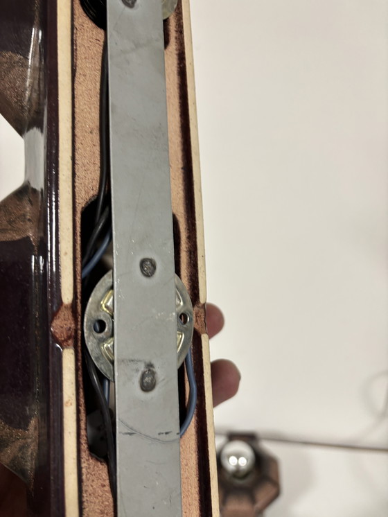 Image 1 of Lampade da parete in ceramica marrone di Pan, Germania, 1970, set di 2