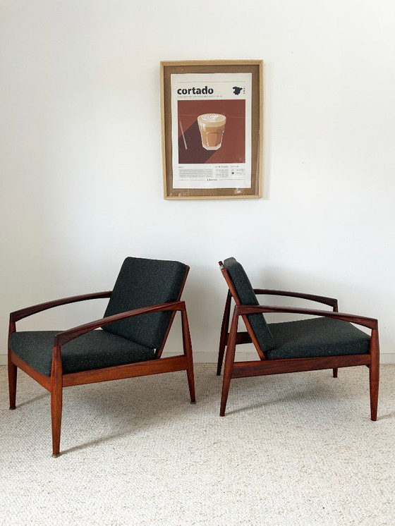 Image 1 of Pair of Kai Kristiansen Paperknife armchairs, 1950s
