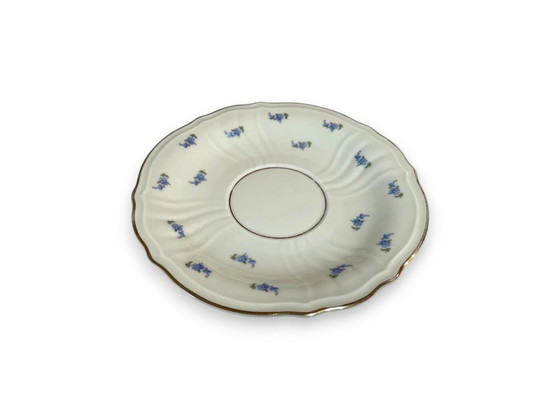 Image 1 of Vintage Rosenthal "Parzival" soepkommen met handvat en schotels (Suppentassen) set van 4