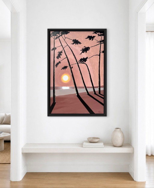 Acrylic and ink on canvas, 100x65cm – schilderijen tekeningen (photo 2 of 10)