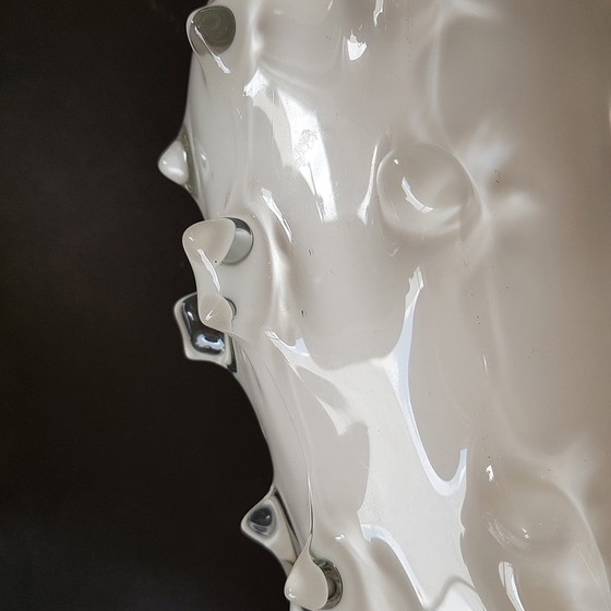 Image 1 of Italian Rostrato Handblown Glass Vase