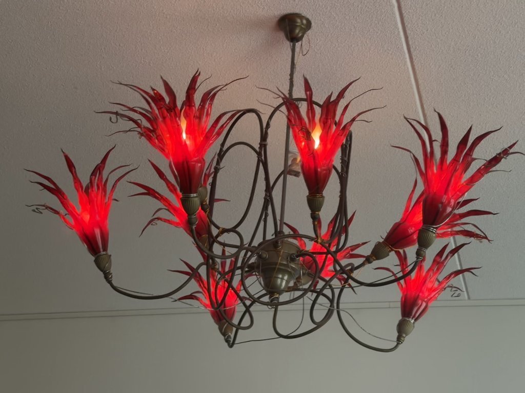 Lampadario artistico vintage