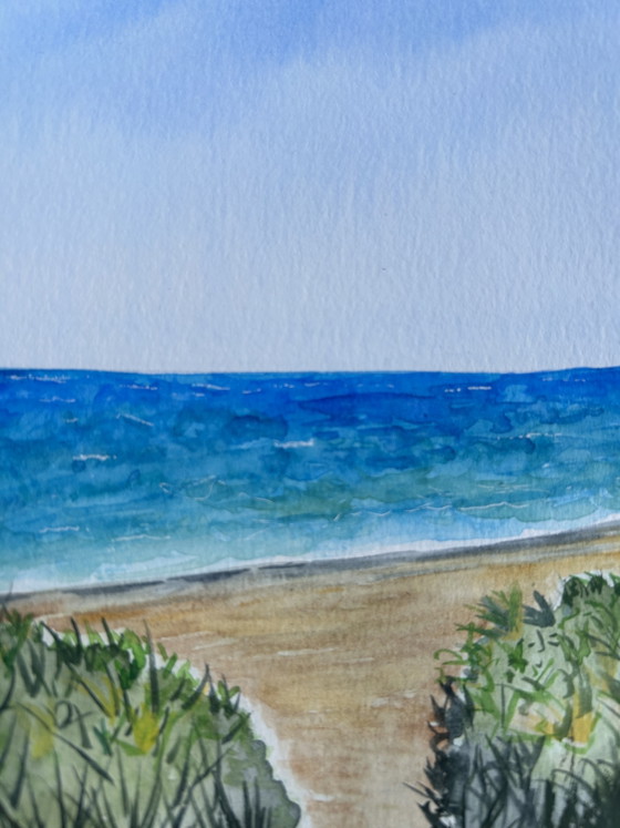 Image 1 of Seaside watercolor