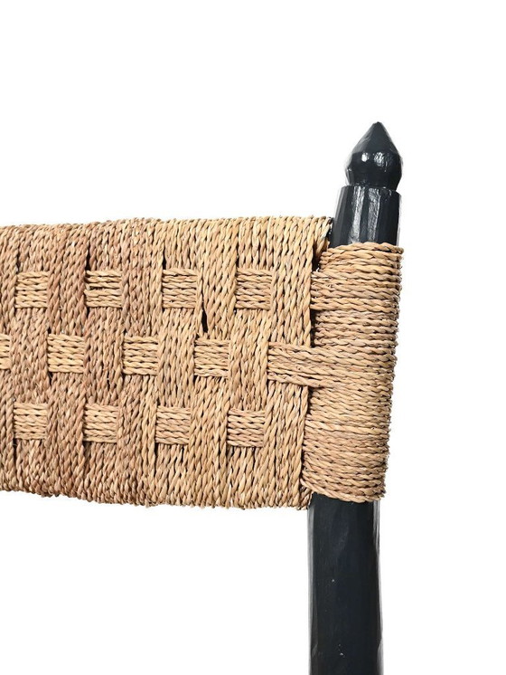 Image 1 of Ensemble de cinq chaises marocaines en bois bleu