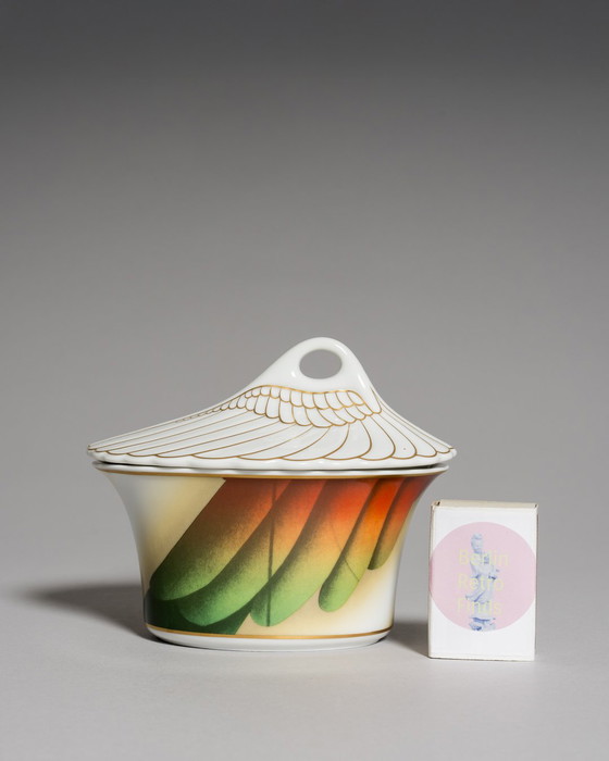 Image 1 of Paul Wunderlich Rosenthal Mythos Icaria Suikerpot Chic Deksel-Doos Bonbonnière jaren 90