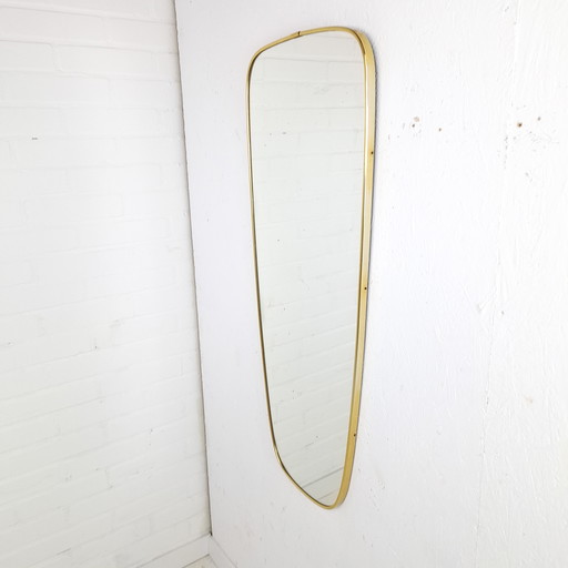 Vintage spiegel messing jaren 60/70 organisch