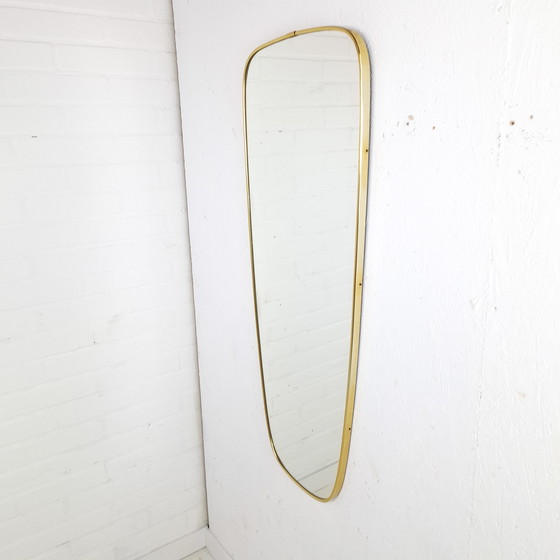 Image 1 of Vintage spiegel messing jaren 60/70 organisch
