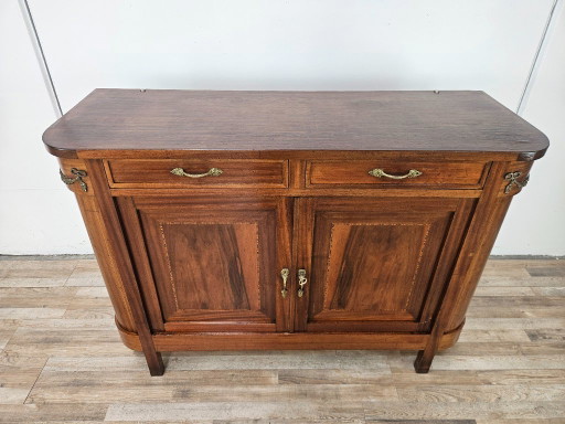 Early 20th century Art Nouveau sideboard with brass decorations