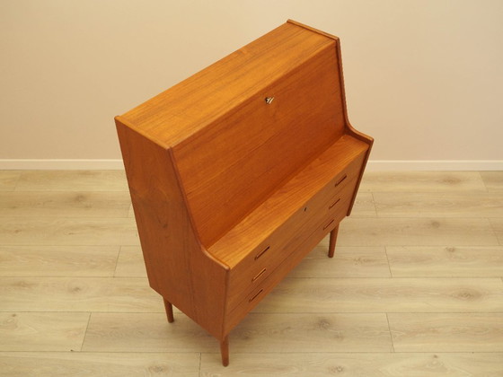 Image 1 of Teakhouten secretaire, Deens design, jaren 60, ontwerper: Arne Wahl Iversen, fabrikant: Vinde Møbelfabrik