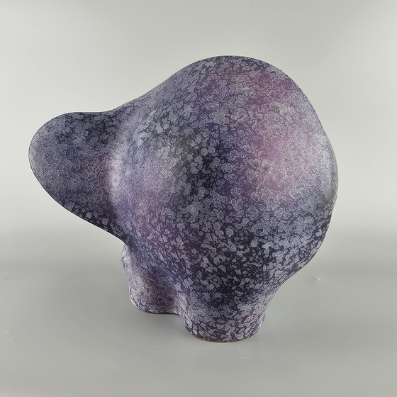 Image 1 of XL Vintage West-Duitse Fat Lava Olifant Gemaakt Door Ruscha. Kleuren: Paars.