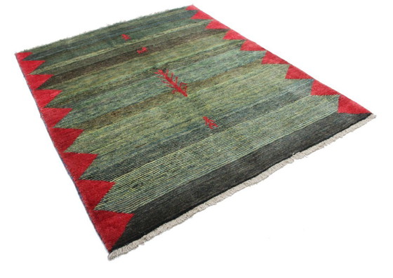 Image 1 of Original Perserteppich Gabbeh Ghashghai Orientteppich 214 cm x 172 cm Alt Natur