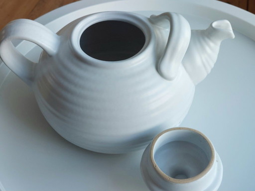 XL Scandinavian vintage teapot, ceramic